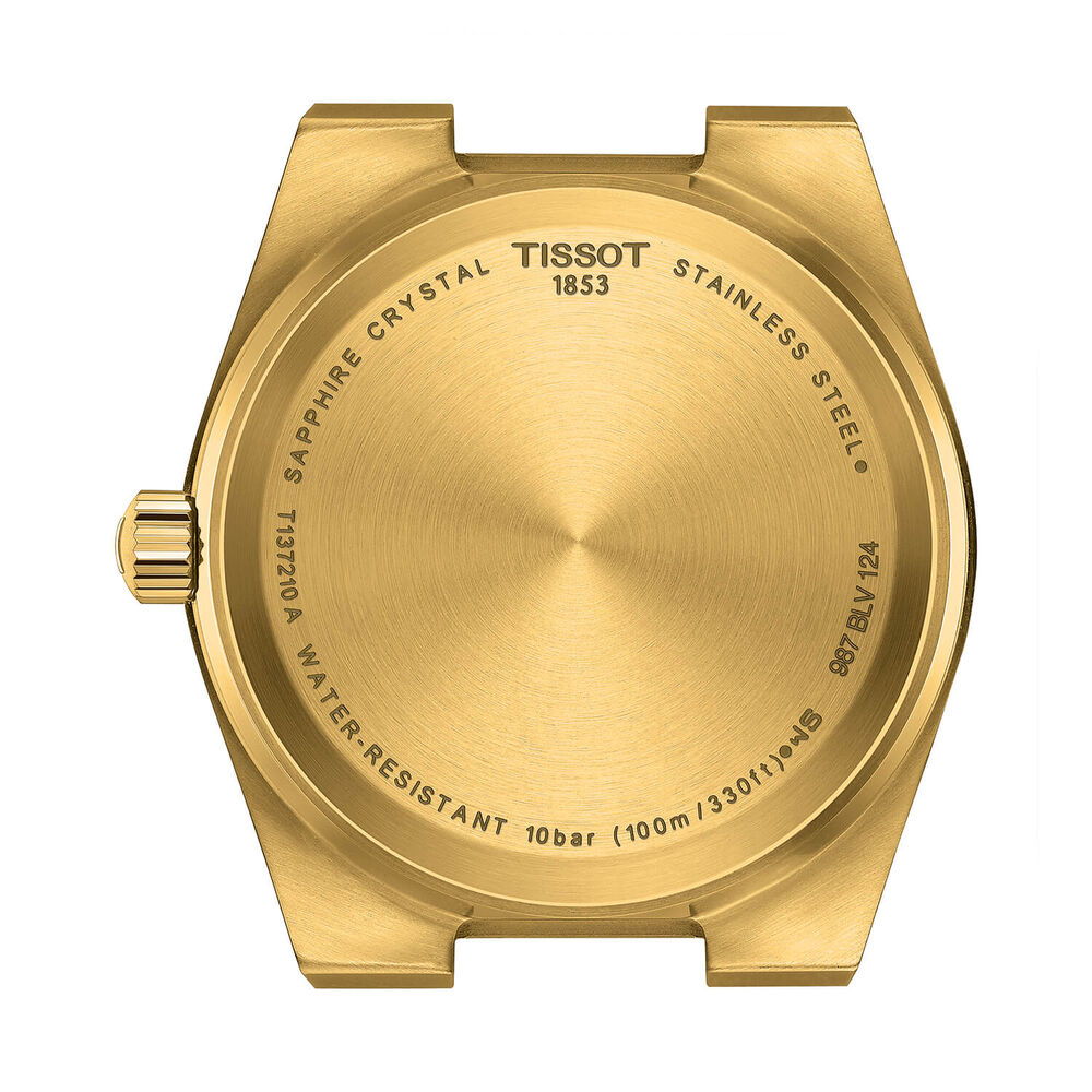Tissot PRX 35mm Quartz Gold - Yellow Dial Bracelet Watch image number 2