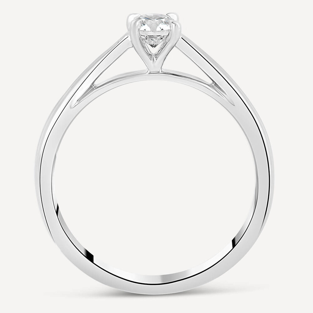 Platinum 0.30ct Amia Diamond Solitaire Ring image number 4