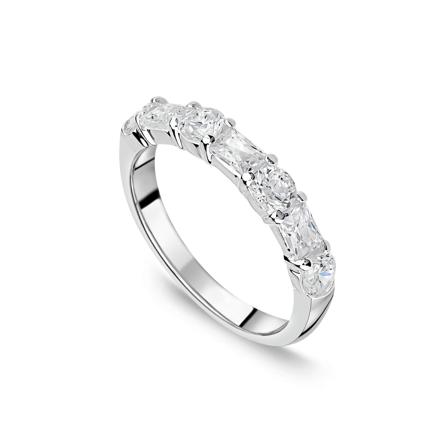 Sterling silver cubic zirconia eternity ring shop