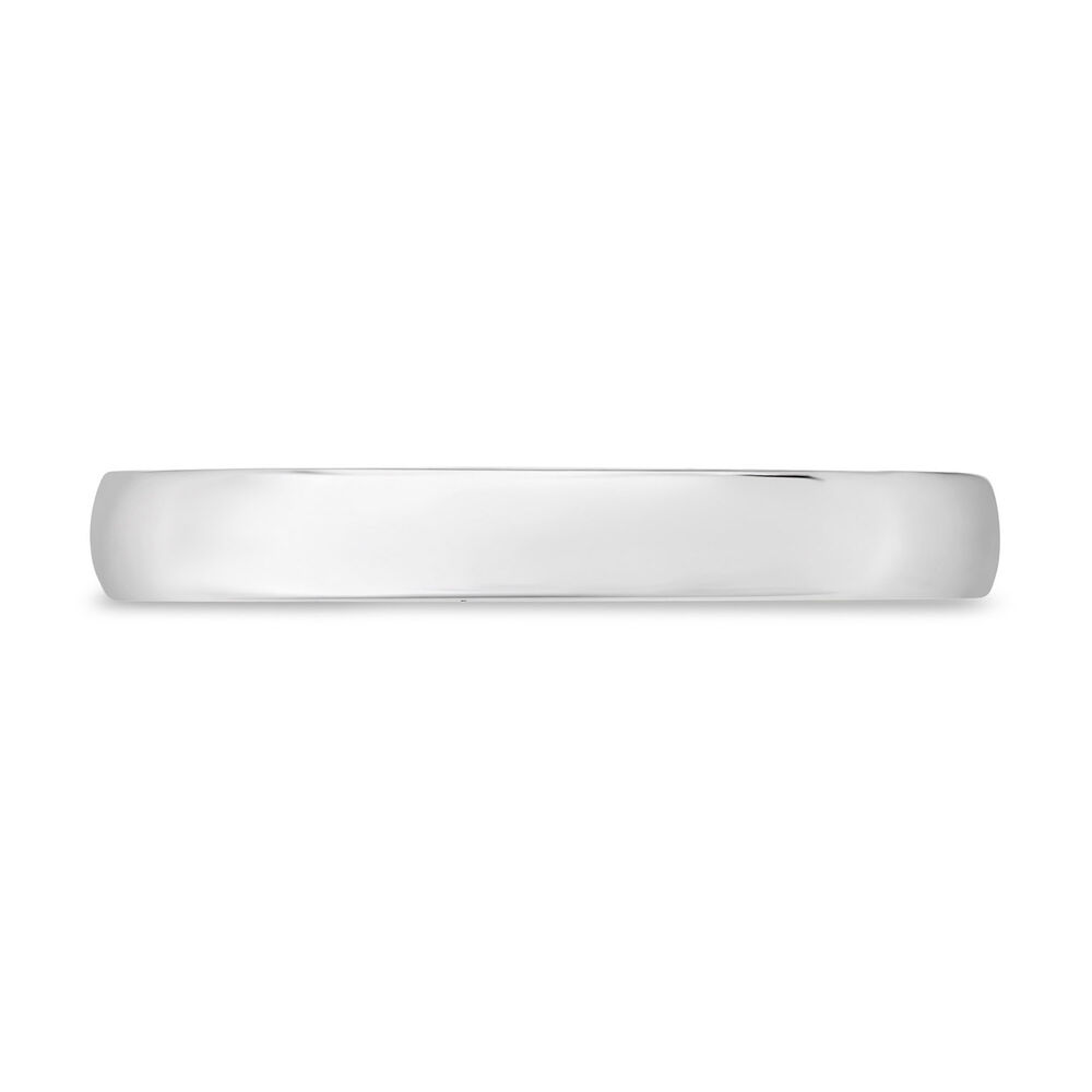Ladies' 18ct white gold 2.5mm classic court wedding ring image number 1