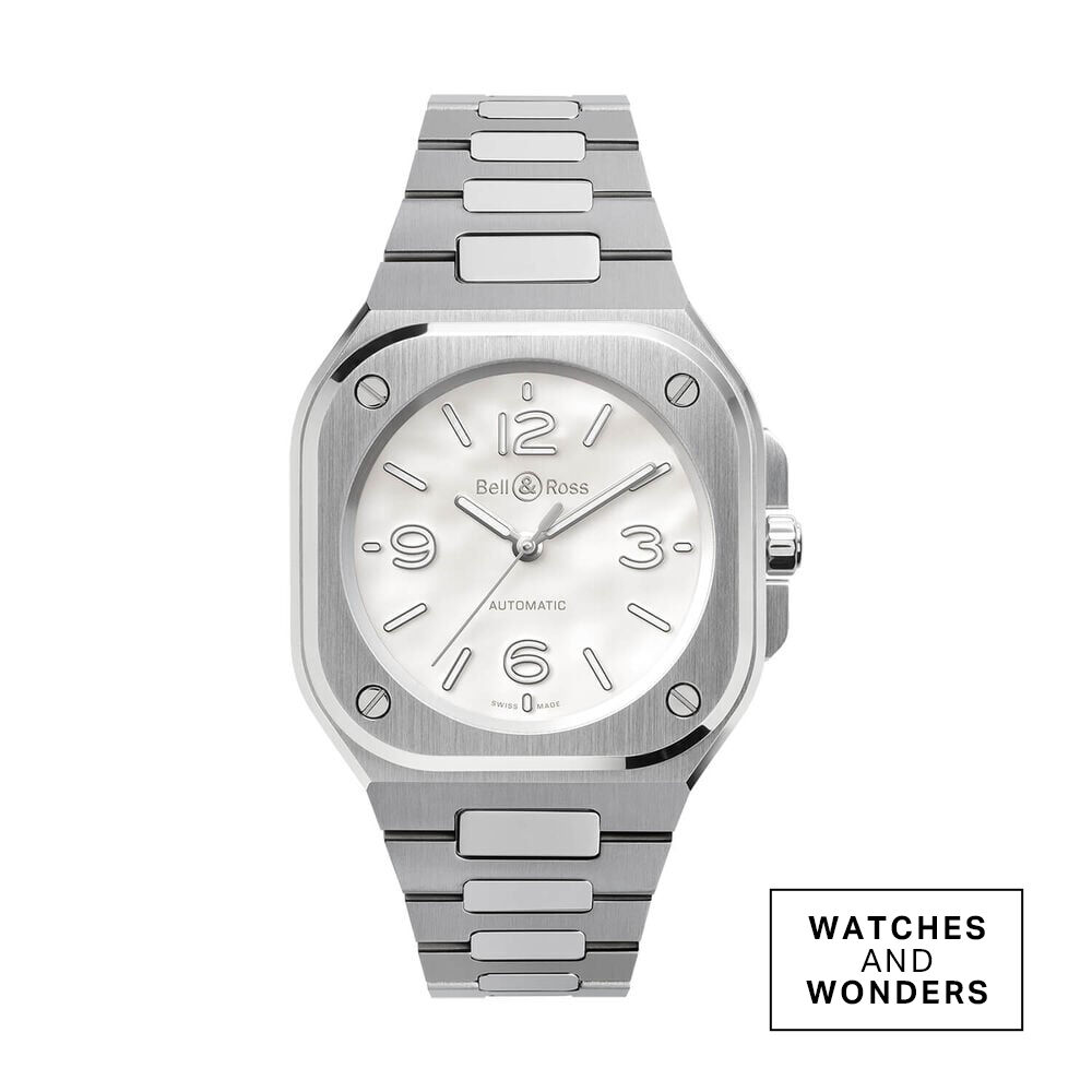 Bell & Ross BR-05 36mm Mother of Pearl Dial Stainless Steel Bracelet Watch