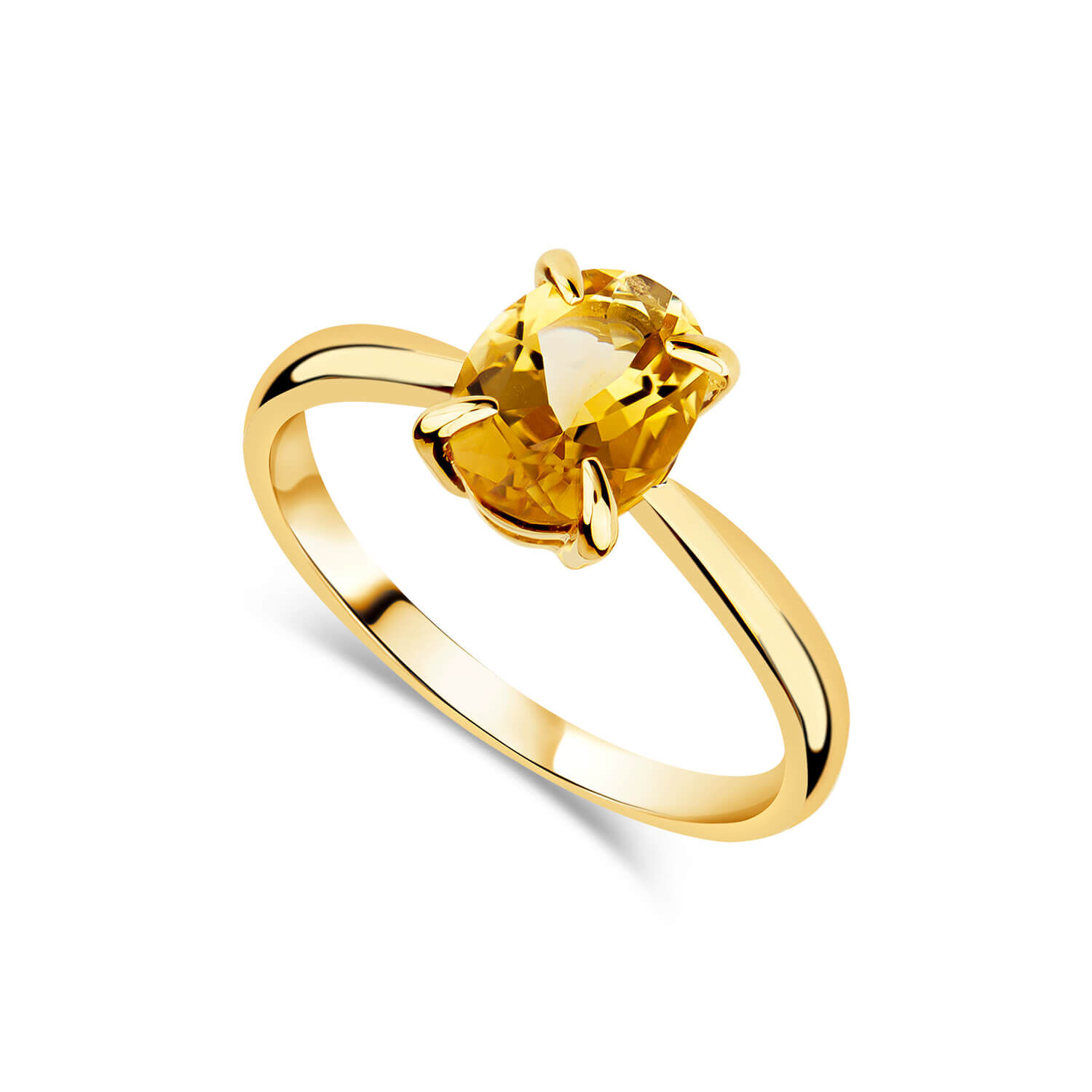Citrine gold new arrivals ring