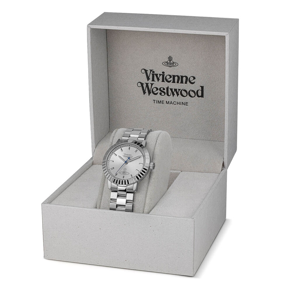 Vivienne Westwood Dulwich 34mm Silver Dial Steel Bracelet Watch image number 6
