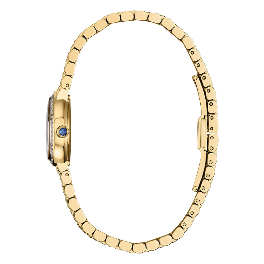 Citizen L Rainell 20mm White Dial Diamond Set Bezel Gold Tone Steel Bracelet Watch