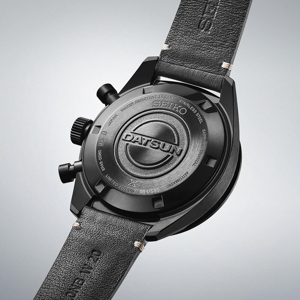 Seiko Prospex Speedtimer x DATSUN Fairlady Z Limited Edition 42mm Dial Leather Strap Watch image number 6