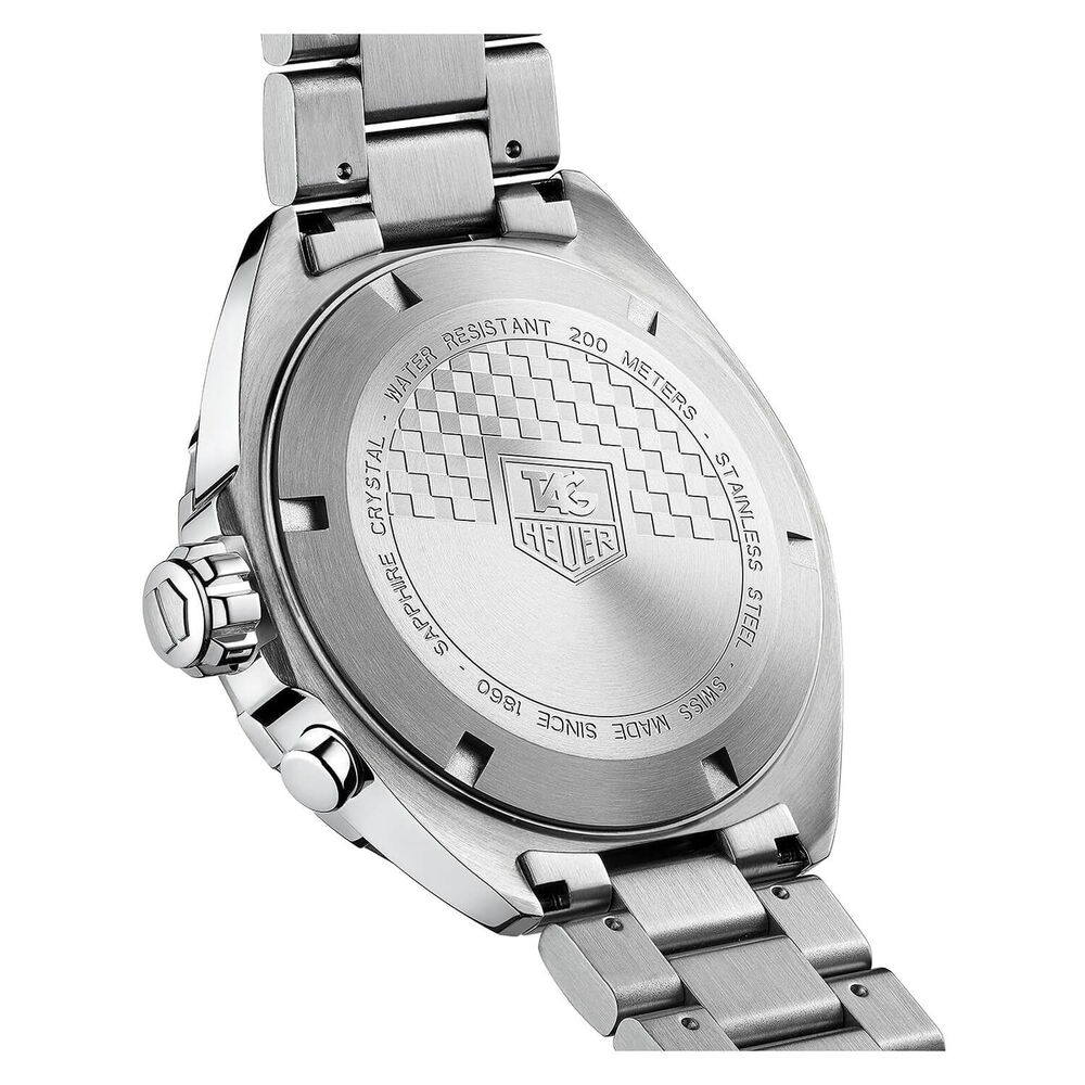 TAG Heuer F1 Black Alarm Dial With Date Stainless Steel Bracelet image number 3