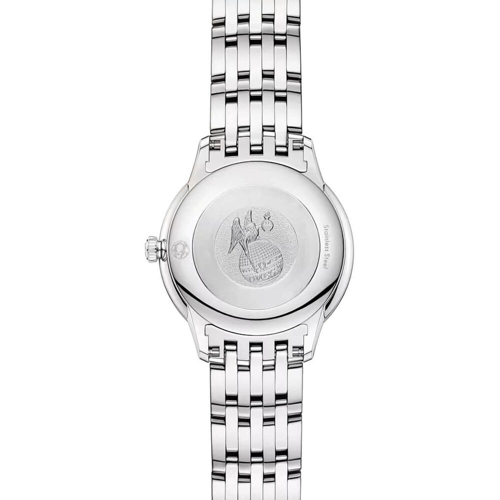 OMEGA De Ville Prestige 27.5mm White Mother of Pearl Steel Bracelet Watch