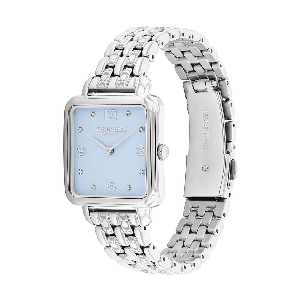 Coach Cass 28mm Light Blue Dial Stainless Steel Bracelet Watch