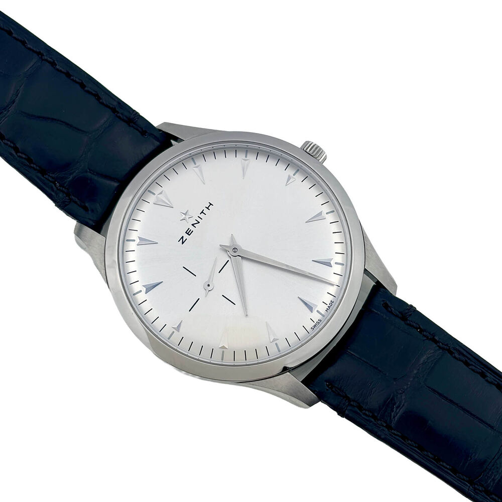 Pre-Owned Zenith Elite Classic 40mm Silver Dial Leather Strap Watch