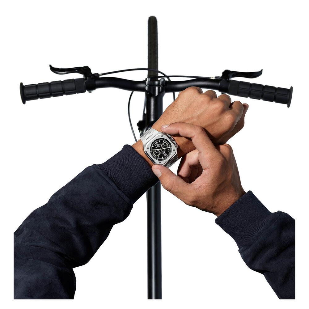 Bell & Ross BR05 Chrono Black Dial Steel Case Bracelet Watch image number 5