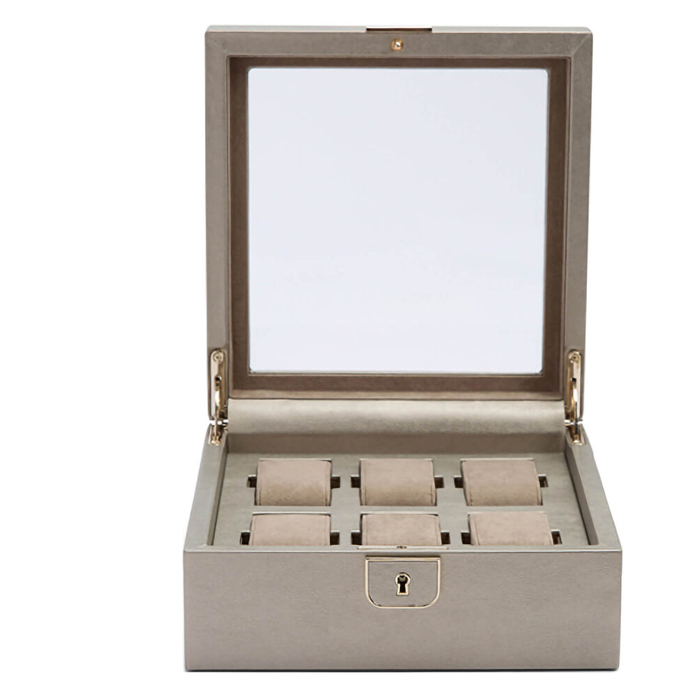WOLF PALERMO 6pc Pewter Watch Box image number 2
