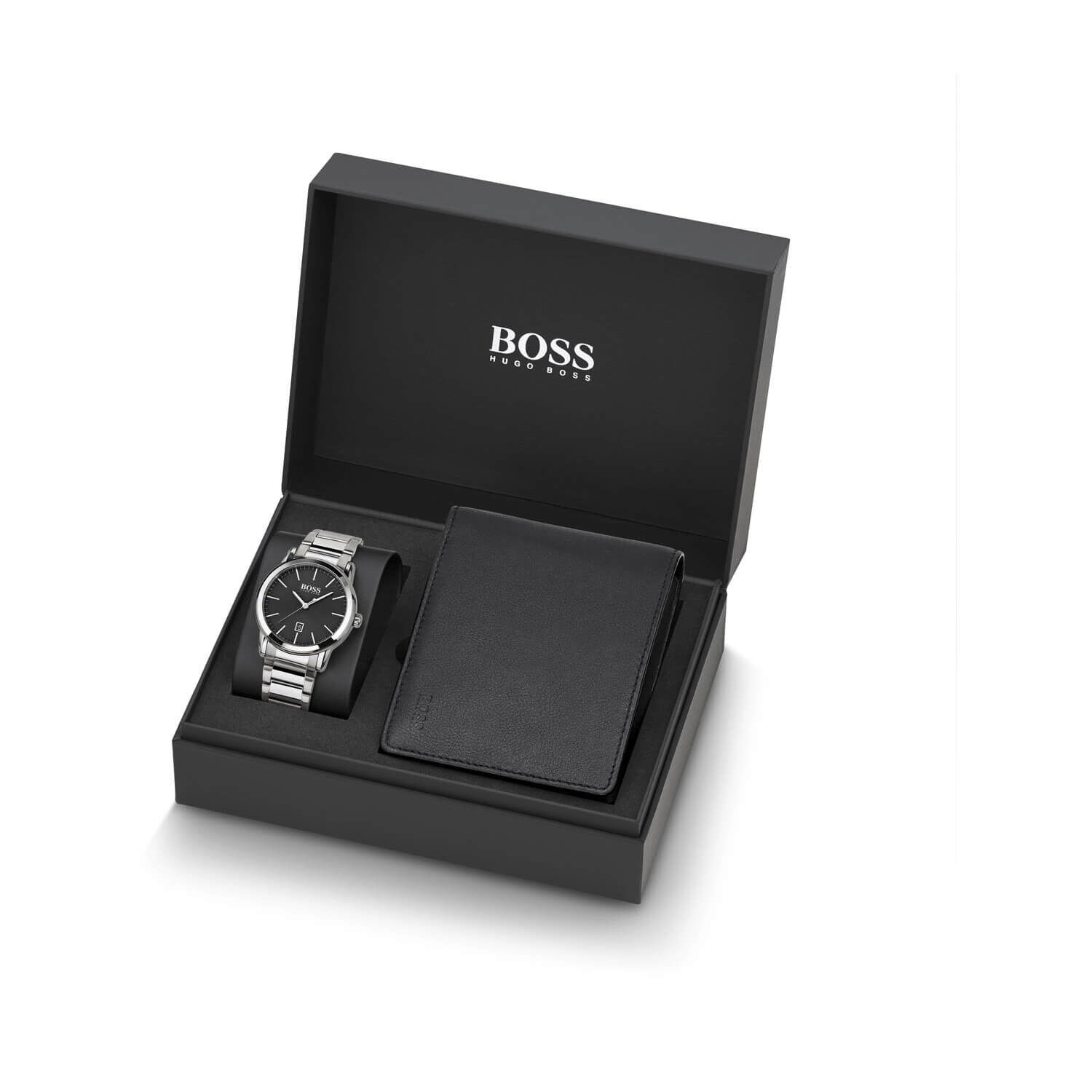 boss watch and wallet
