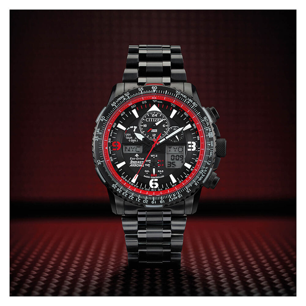 Citizen Eco-Drive Limited Edition Red Arrows Skyhawk A.T 46mm PVD Case Watch image number 2