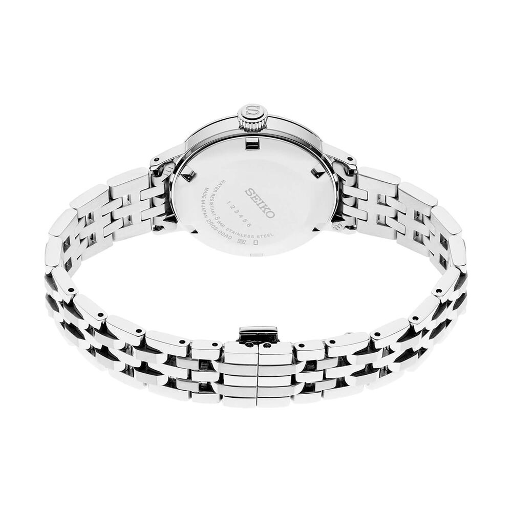 Seiko Presage 'Frozen Mojito' Diamond Cocktail Time 34mm Green Dial Steel Bracelet Watch image number 5