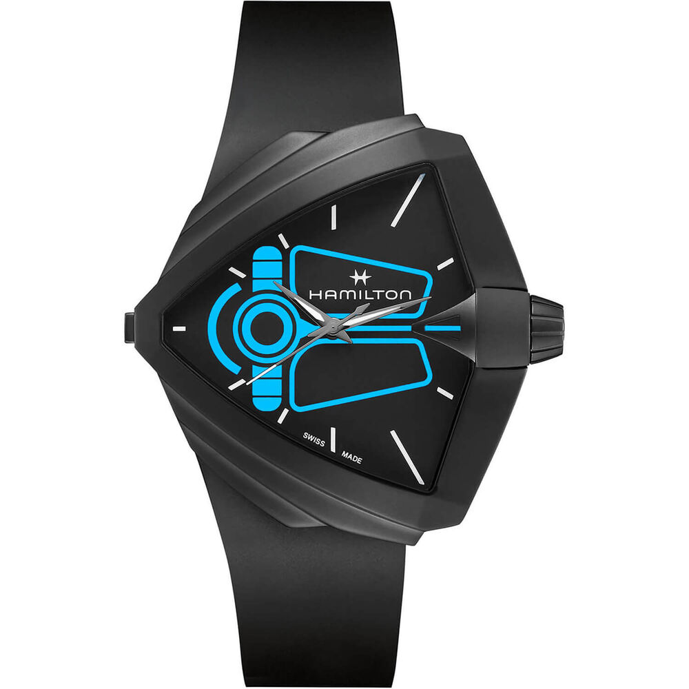 Hamilton Ventura XXL Bright Dune Limited Edition Black Dial Rubber Strap Watch