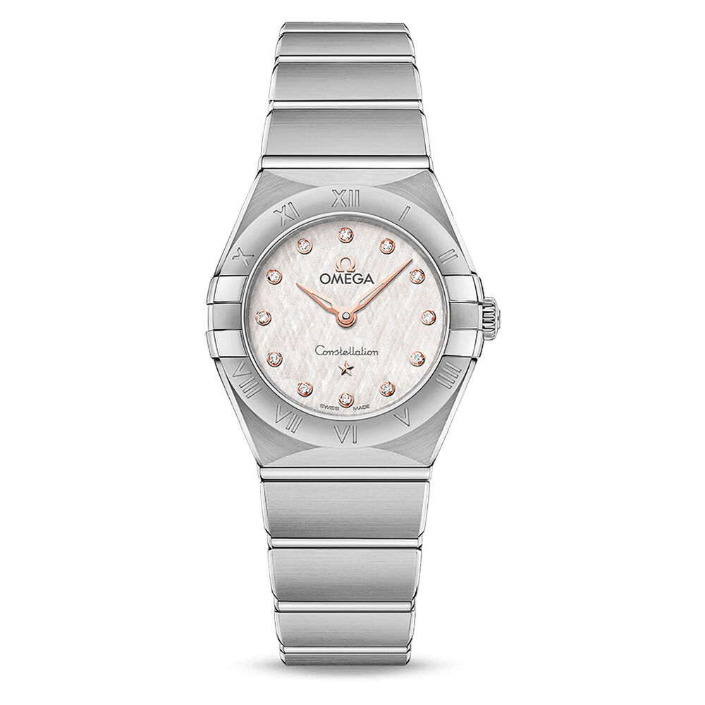 OMEGA Constellation Quartz 25mm White Dial Steel Case Bracelet Watch