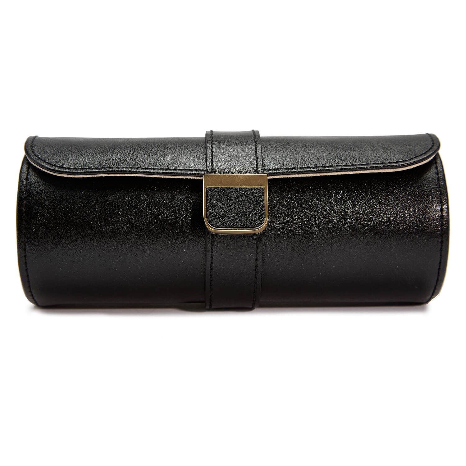 WOLF PALERMO Double Watch Roll Jewellery Black Pouch