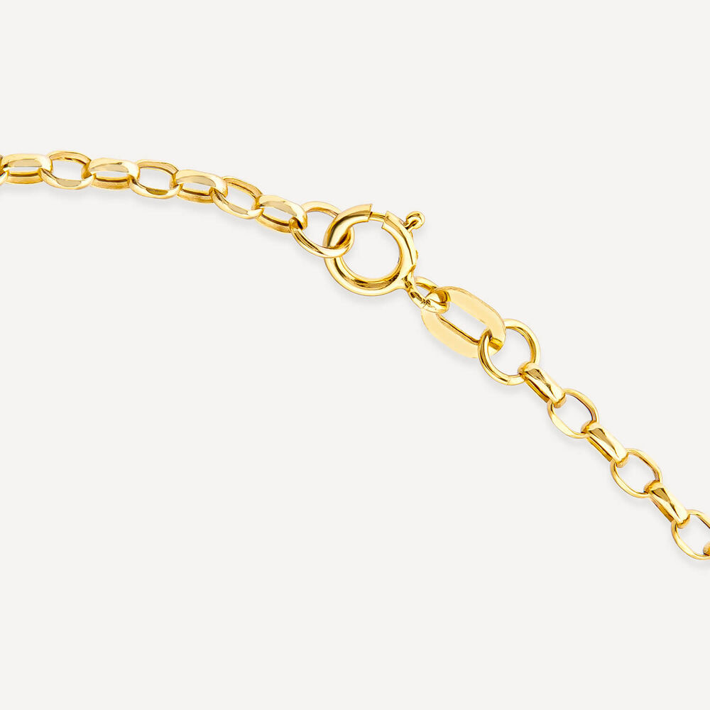9ct Yellow Gold V-Small Belcher 22' Link Necklet image number 4