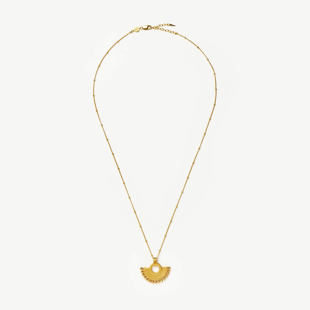 Missoma 18ct Gold Plated Brass Zenyu Fan Necklace