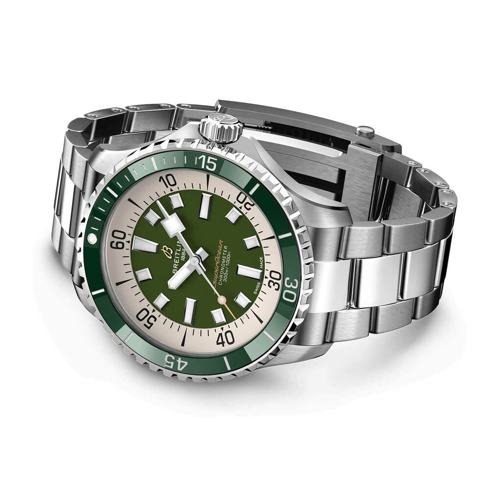 Breitling Superocean Automatic 44 Green Dial Bracelet Watch image number 2