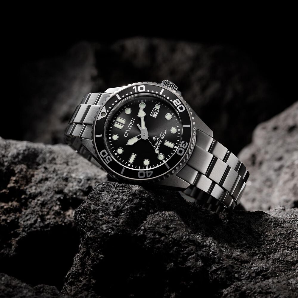 Citizen Promaster Diver 44mm Black Dial Stainless Steel Bracelet Watch image number 6