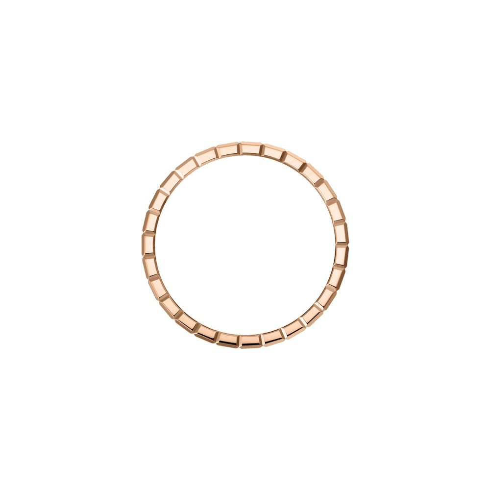 Chopard Ice Cube 18ct Rose Gold Plain Thin Band Ring (UK Size O - P) image number 2
