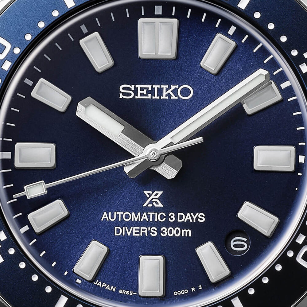 Seiko Prospex 1965 Revival Diver’s 40mm Scuba Blue Dial Steel Bracelet Watch
