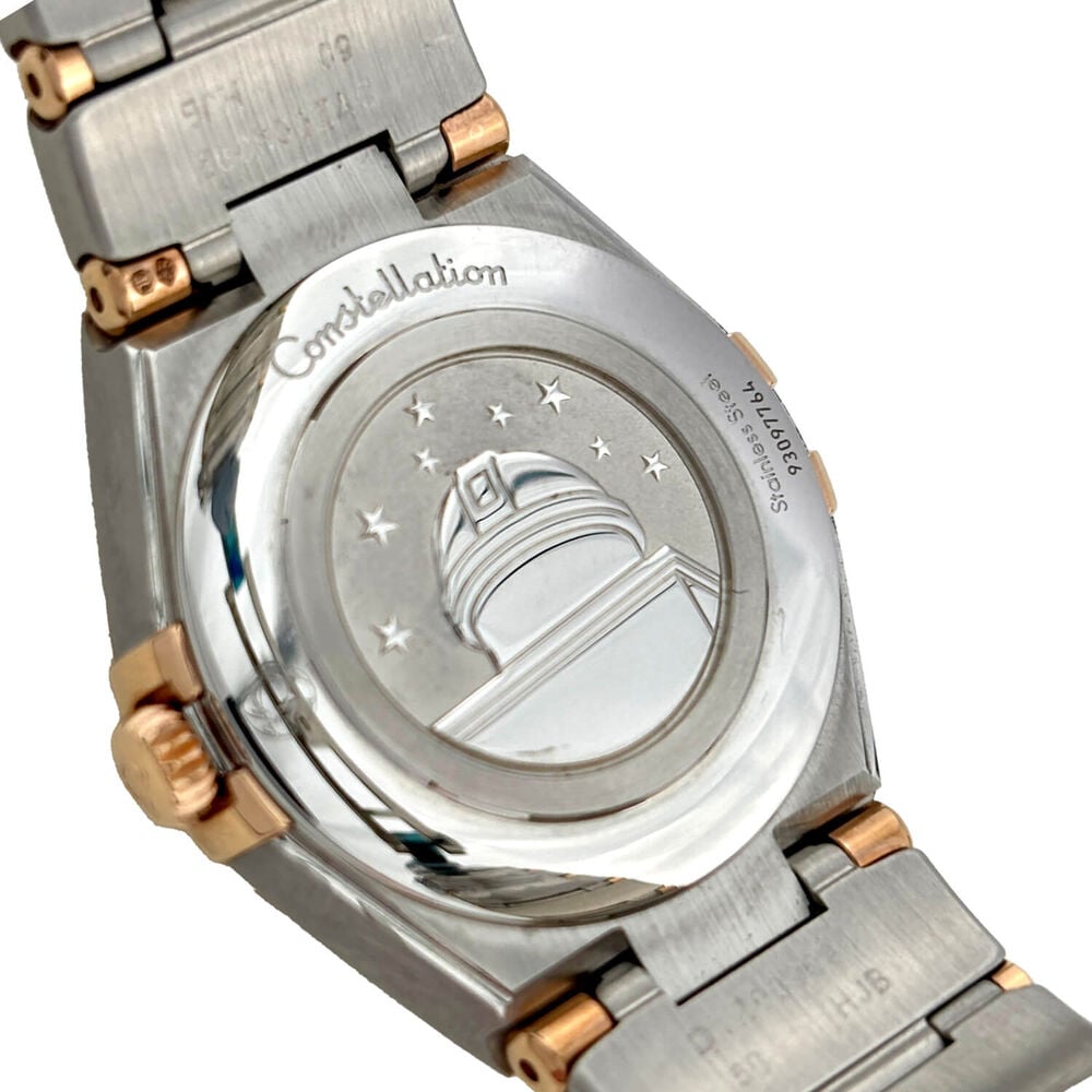Pre-Owned OMEGA Constellation 28mm White Dial Diamond Steel & 18ct Sedna&trade; Gold Bracelet Watch image number 3
