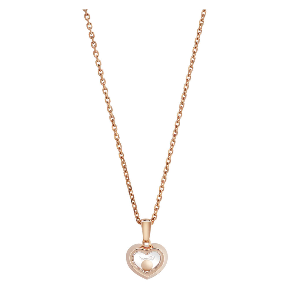 Chopard Happy Diamonds Icons Heart 18ct Rose Gold 0.05ct Diamond Necklace image number 3