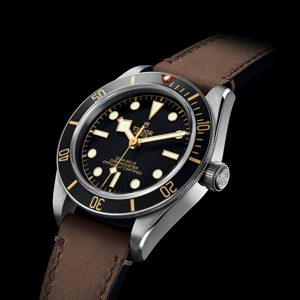 TUDOR Black Bay Fifty-Eight Brown Leather 39mm Men's Watch image number 3