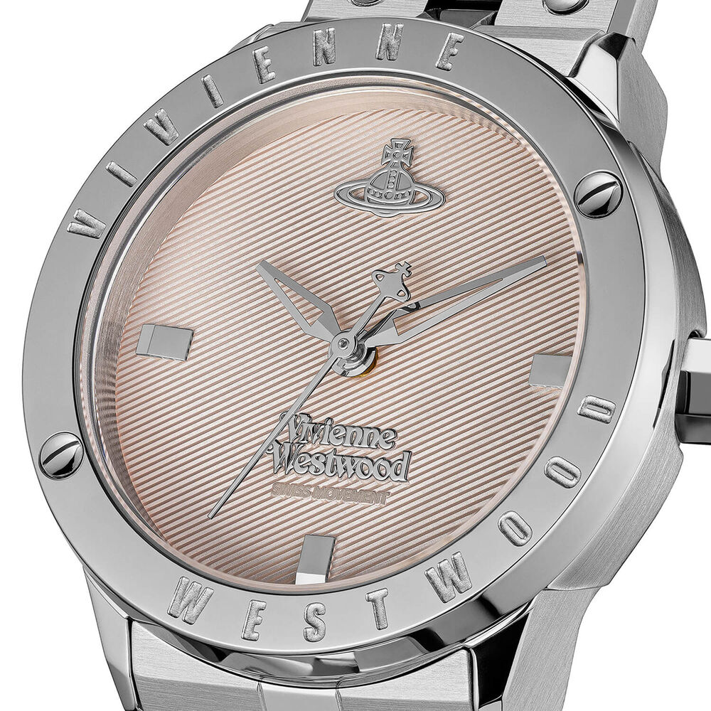 Vivienne Westwood Trellick 30mm Pink Dial Steel Bracelet Watch