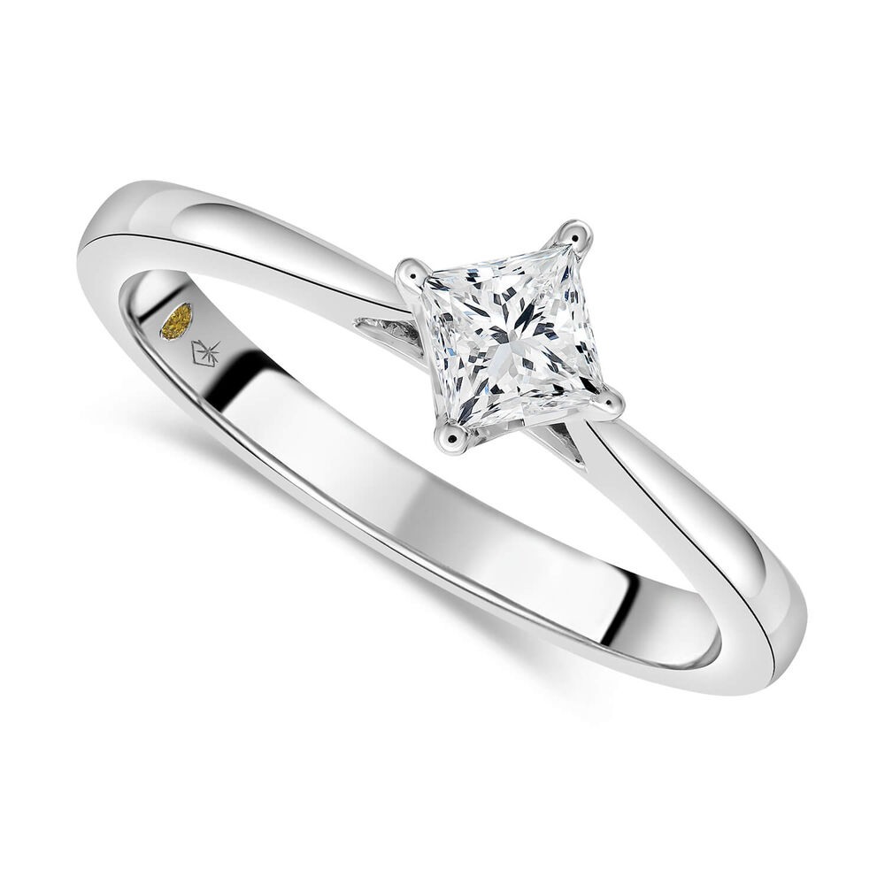 Northern Star 0.38ct Four Claw Solitaire Diamond 18ct White Gold Ring