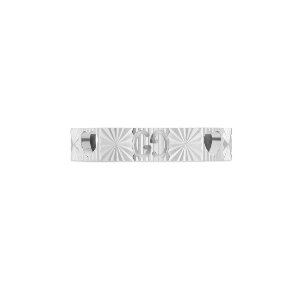Gucci Icon 4mm White Gold Ring (UK Size L) image number 3
