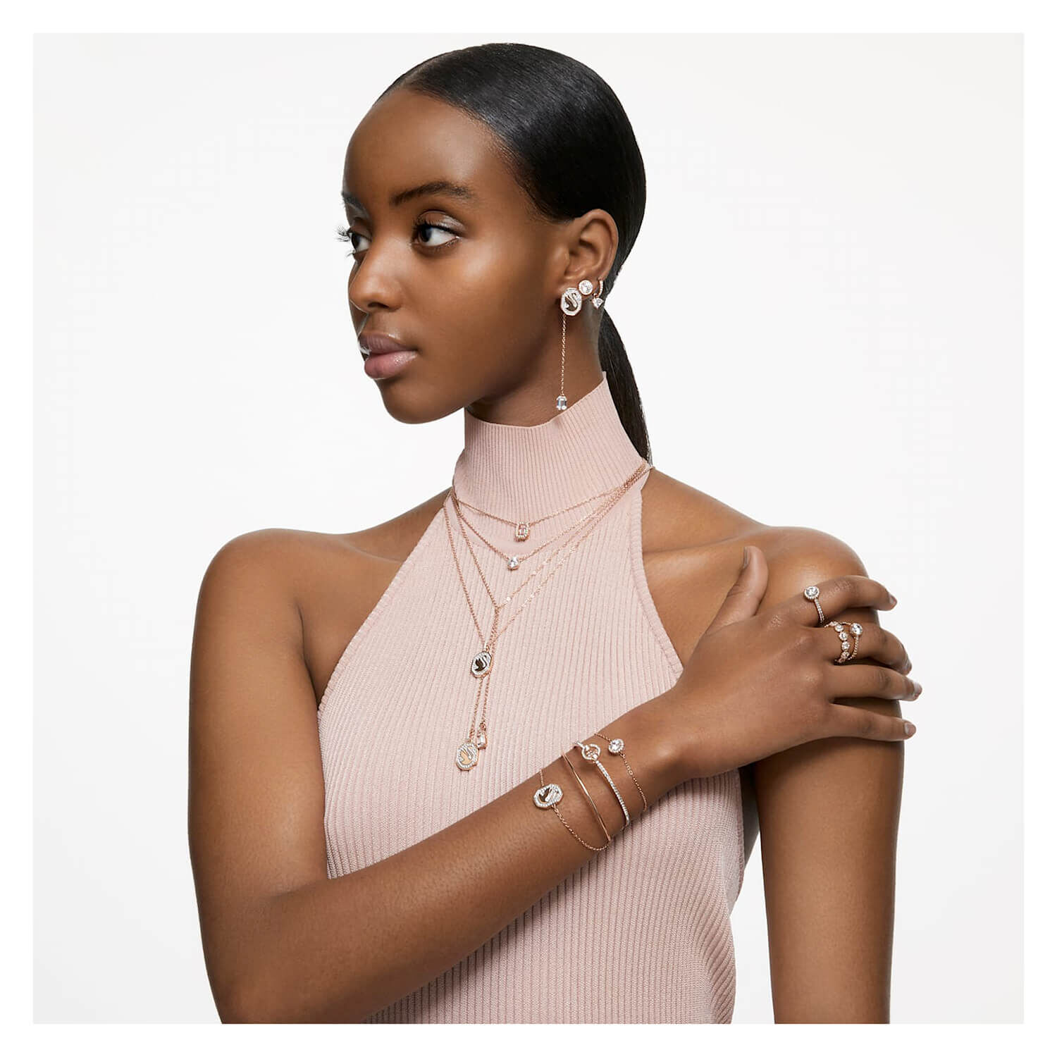 Swarovski gold plated 2025 necklace