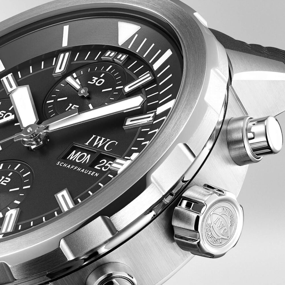 IWC Aquatimer Collection Mens Black Strap Black Dial Watch image number 2
