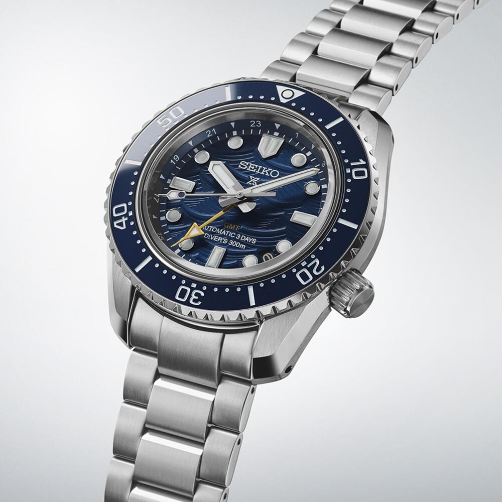 Seiko Prospex 1965 Heritage Diver’s 60th Anniversary Edition 42mm Blue Dial Bracelet Watch image number 2