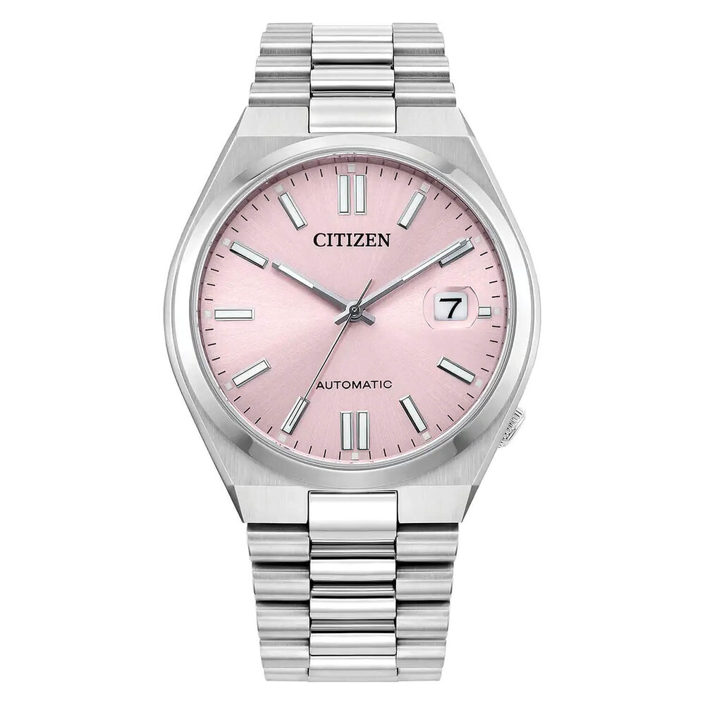 Citizen Tsuyosa 37mm Pink Dial Steel Case Bracelet Watch