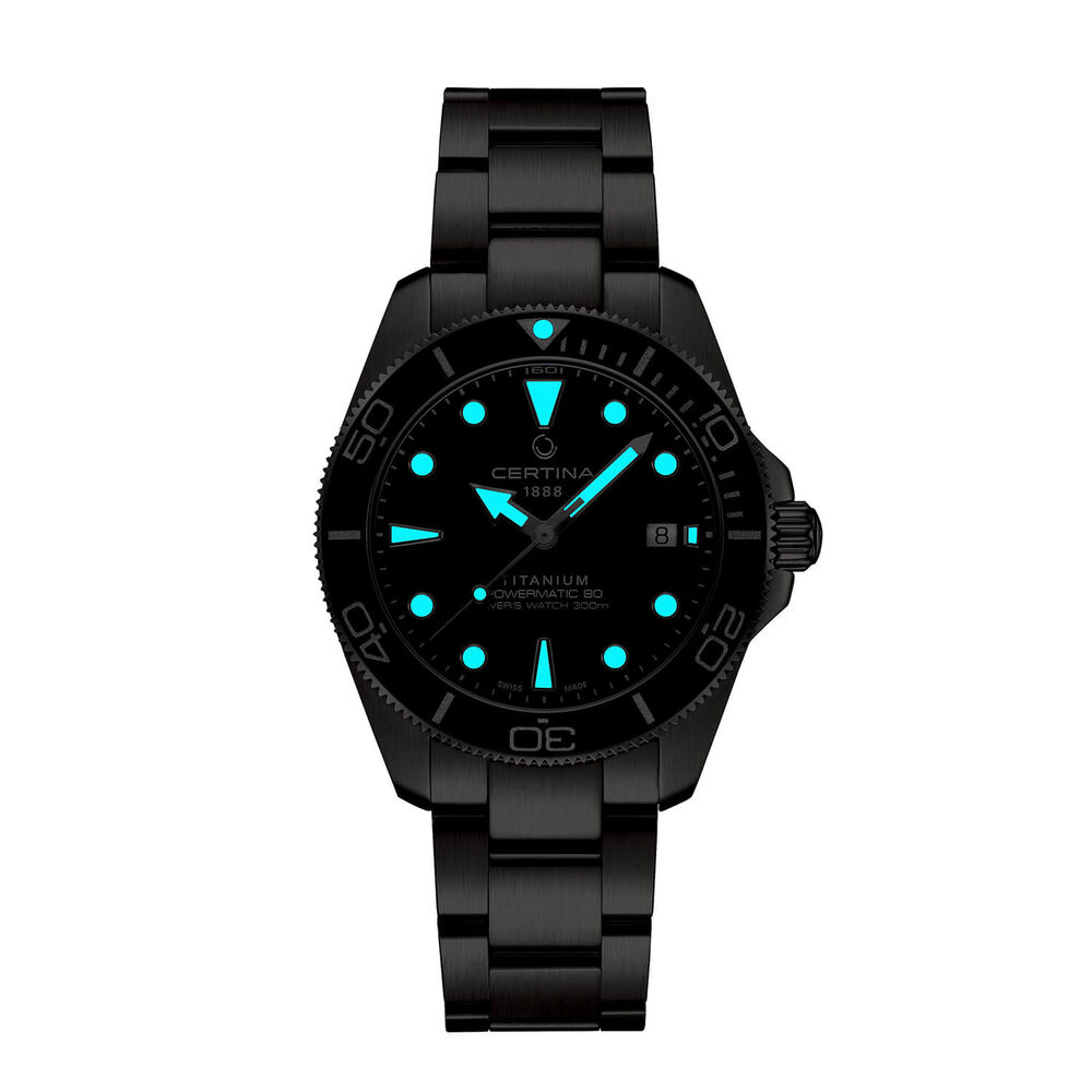 Certina DS Action Diver 40.5mm Blue Dial Titanium Bracelet Watch image number 4