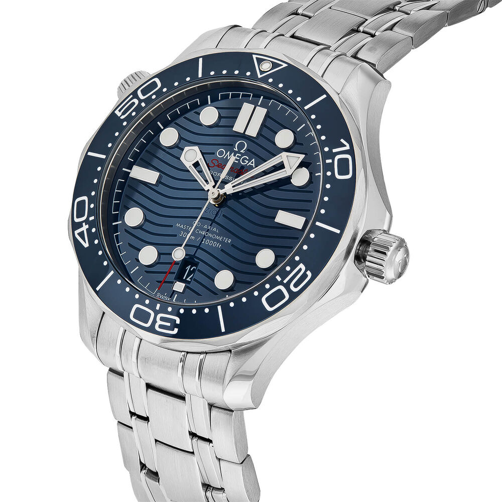 Omega Seamaster Chronometer Blue Dial Steel Men's Watch image number 1