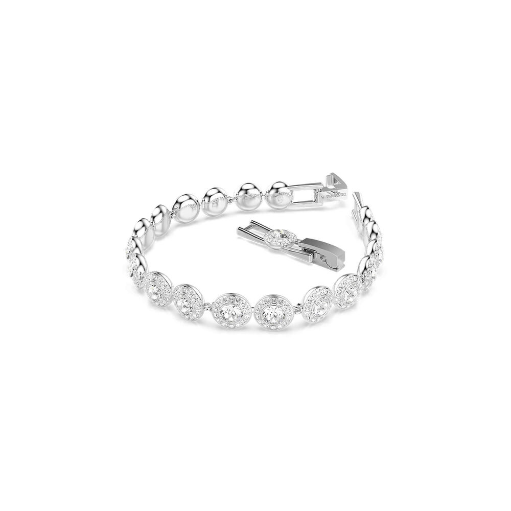 Swarovski Una Angelic Round Crystals Rhodium Plated Bracelet