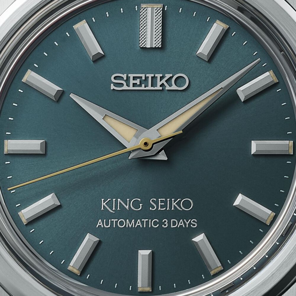King Seiko KSK 6R Preppy Green 36.1mm Dial Stainless Steel Bracelet Watch image number 9