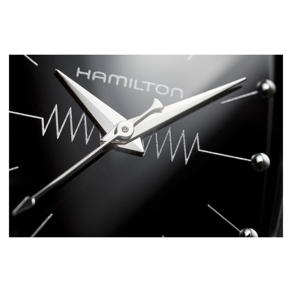 Hamilton Ventura Quartz 32mm Black Dial Steel Case Black Strap Watch image number 6