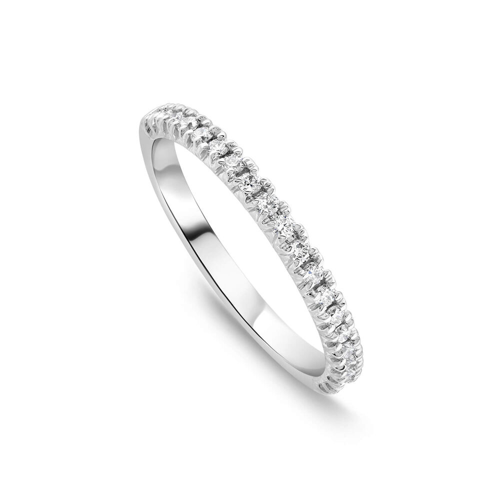 Born Platinum 0.20ct Lab Grown Claw Set Diamond Wedding Ring