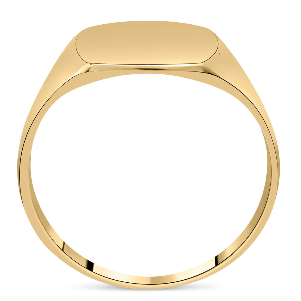 Men's 9ct gold signet ring image number 2