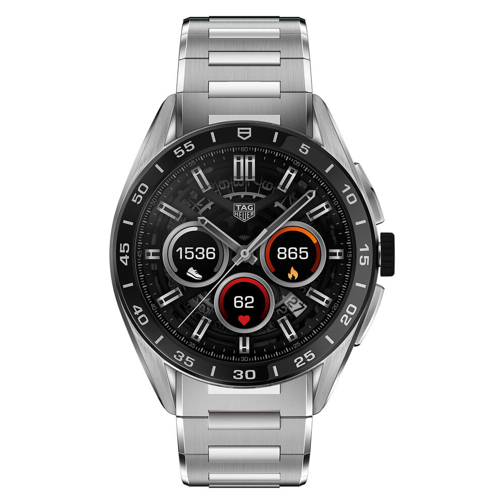 TAG Heuer Connected Calibre E4 45mm Touch Screen Steel Case Bracelet Watch image number 0