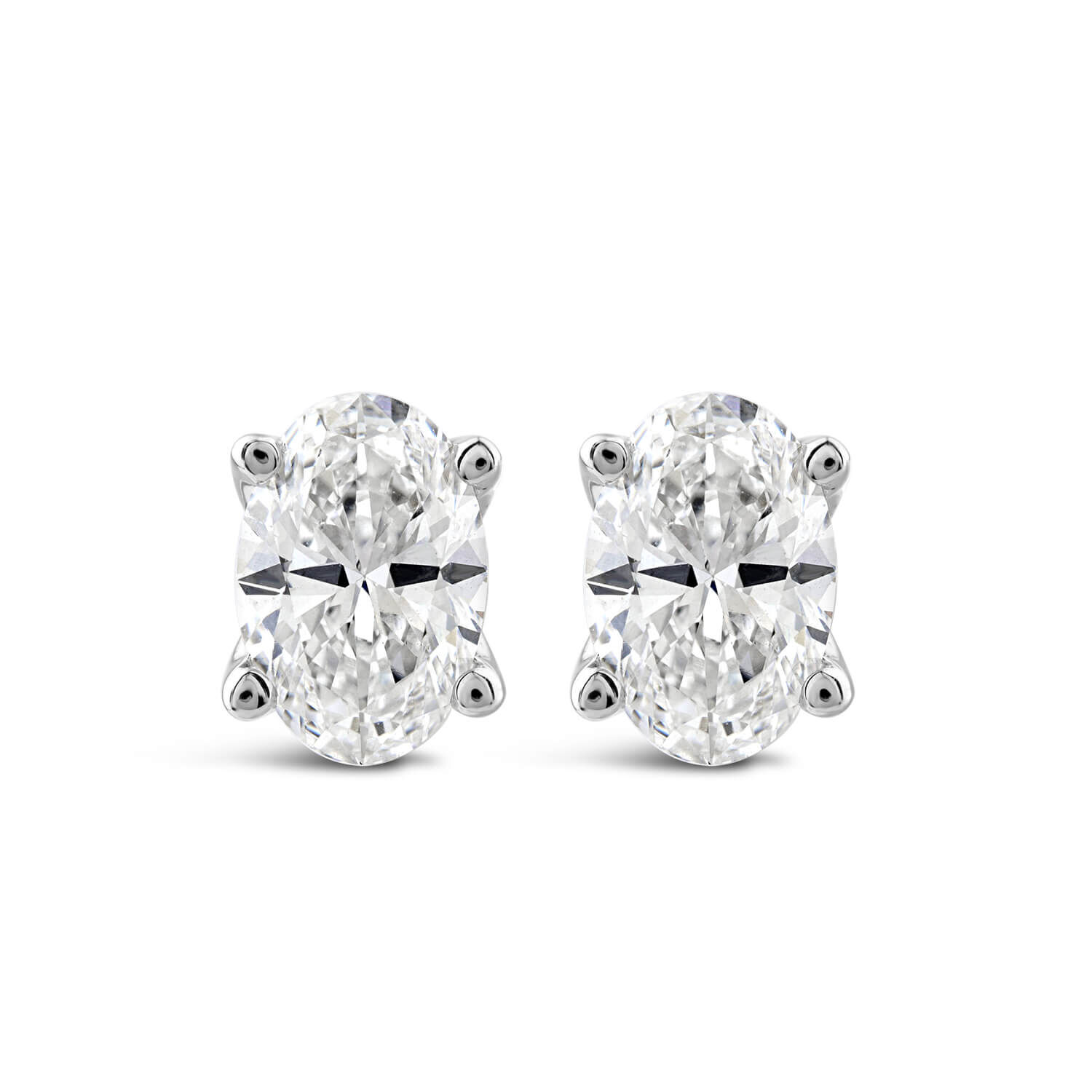 18ct white gold 1ct diamond deals earrings