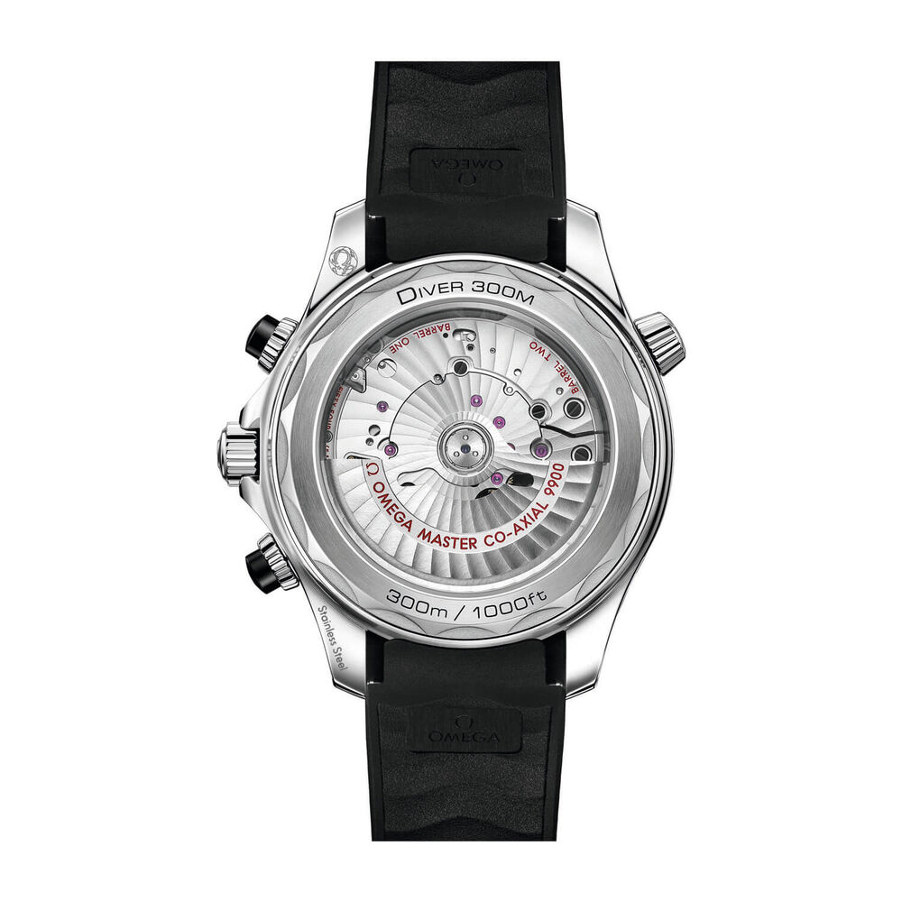 Omega Seamaster Diver 300 Chrono Black Dial Mens Black Strap Watch image number 1