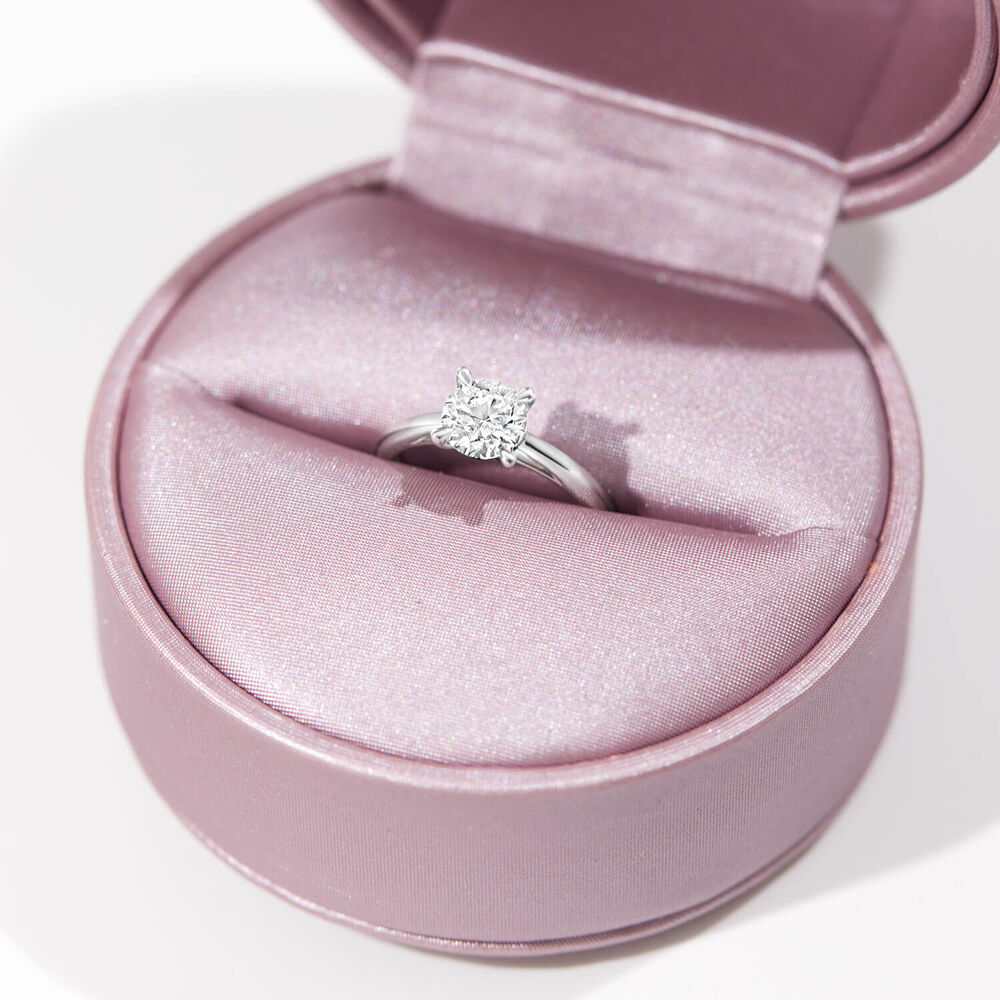 Platinum 1.00ct Amia Diamond Solitaire Ring image number 2