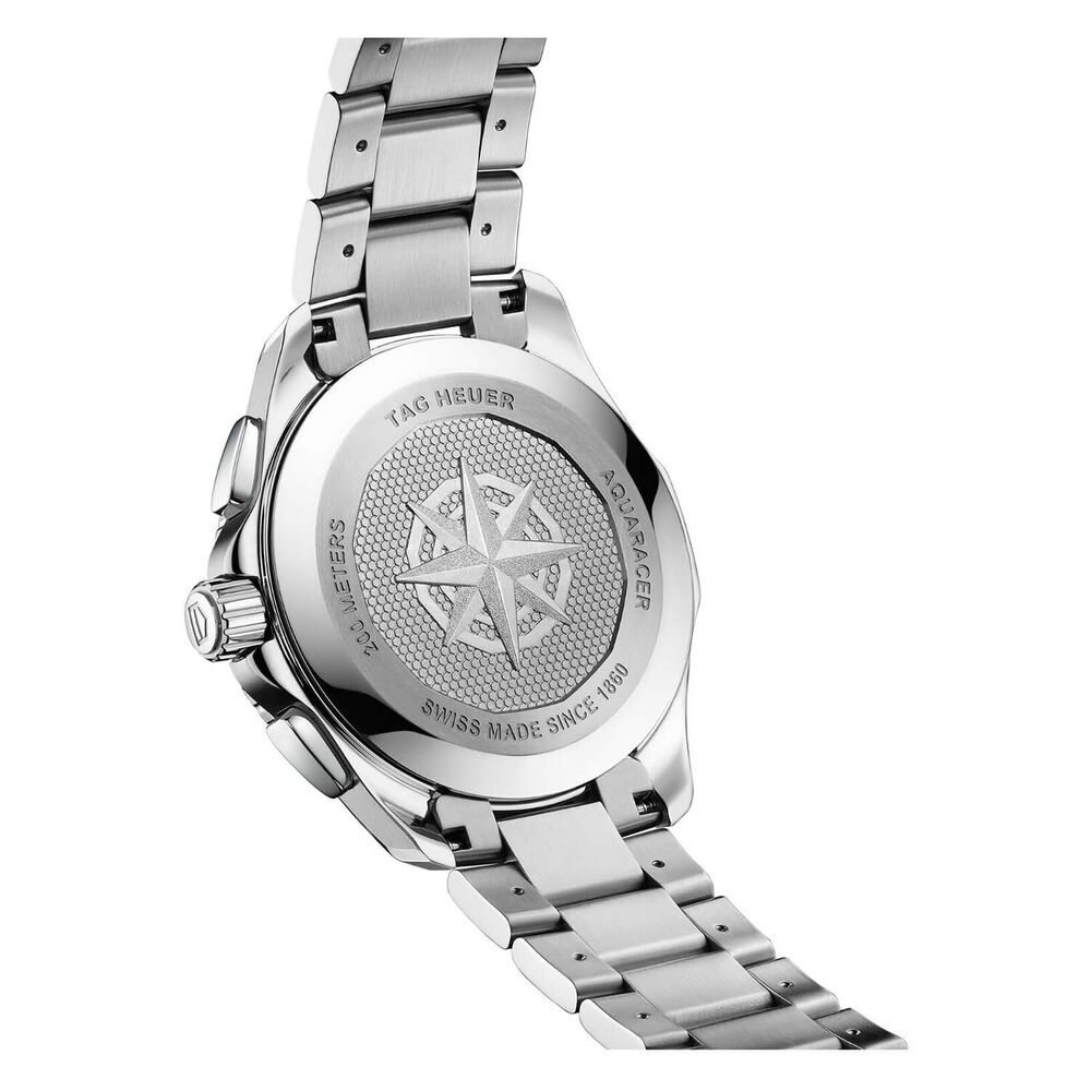TAG Heuer Aquaracer Professional 200 Chronograph 40mm Light Blue Dial Steel Bracelet Watch image number 5