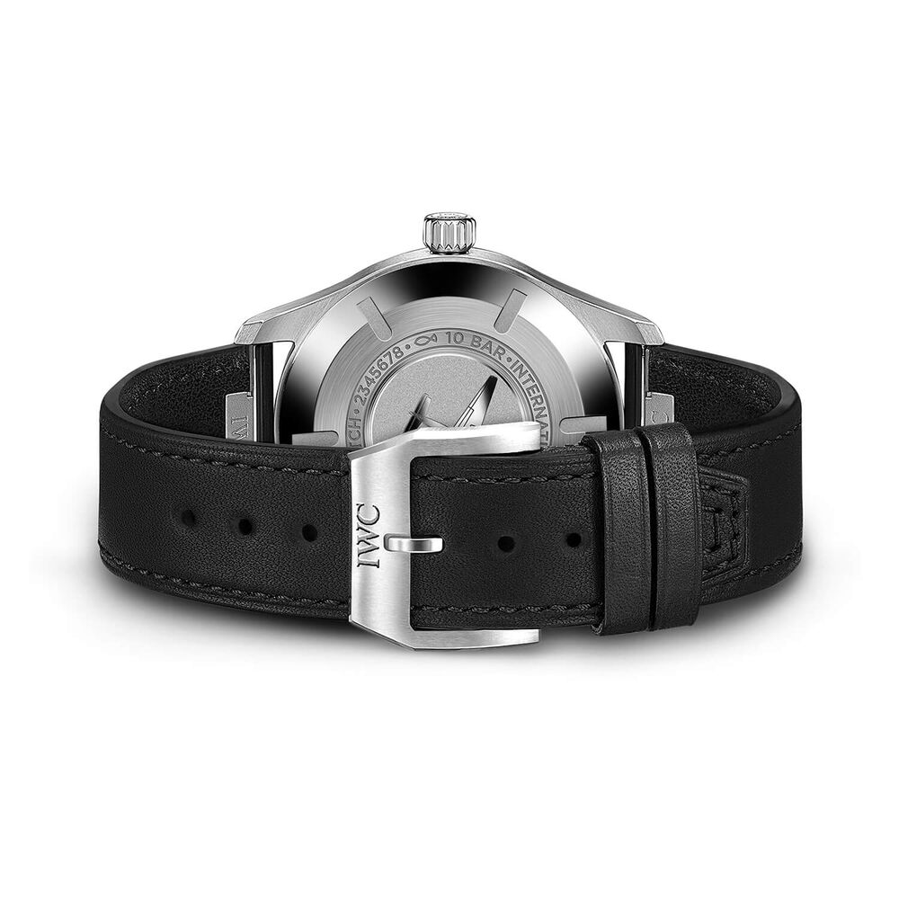 IWC Schaffhausen Pilot's Mark XX 40mm White Dial Black Leather Strap Watch image number 4